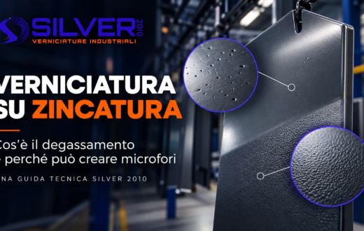 Verniciatura su zincatura con microfori da degassamento e finitura strutturata